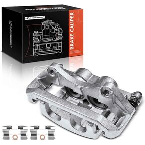 A-Premium Disc Brake Caliper Assembly with Bracket Compatible with Select Ford and Lincoln Models - Explorer 2011-2019, Flex 2009-2019, Taurus 2010-2019, MKS 2009-2012, MKT 2010-2019 - Front Driver