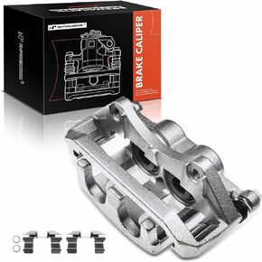 A-Premium Disc Brake Caliper Assembly with Bracket Compatible with Select Ford and Lincoln Models - Explorer 2011-2019, Flex 2009-2019, Taurus 2010-2019, MKS 2009-2012, MKT 2010-2019 - Front Driver
