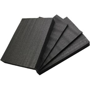 Set of 4 Pick and Pluck Foam- 16 x 12 x 2 Inch Polyurethane Pick Apart Foam Inserts Pads- Pluck Pre Cube Sheet Foam with Bottom Use for Board Game Box Cases Storage Drawer