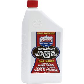 Lucas Oil 10418 Semi-Synthetic Multi-Vehicle Automatic Transmission Fluid - 1 Quart, Case of 6