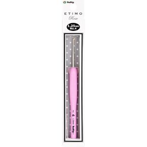 Tulip Needle Company TEL-04E Etimo Rose Steel Crochet Hook-Size 4/1.25mm
