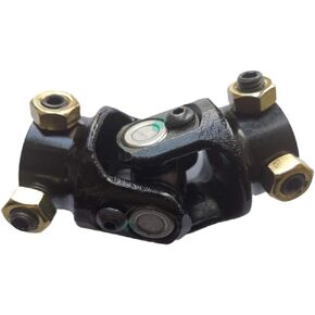 Round Universal Steering U Joint U-Joint Black Oxide Coated? (3/4" inch 30 spline -3/4" ROUND)