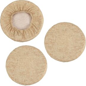 PATIKIL Round Bar Stool Cover, 3 Pack Elastic Bar Stool Cover Washable Seat Cushion for Diameter 12"-14" Chair, Green