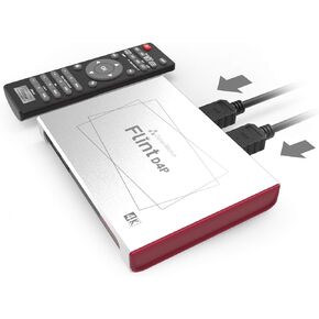 Flint D4P, Standalone Dual-4K Video Overlay Device and Audio Mixing. 1080p@60fps Video Game Capture. Remote Control, UVC and Type-C.