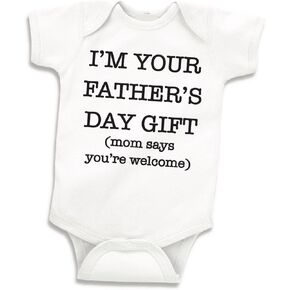 Bump and Beyond Designs Fathers Day Outfit, 1st Fathers Day Bodysuit for Baby