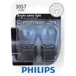 Philips 3057CVB2 3057 CrystalVision ultra Miniature Bulb, 2 Pack