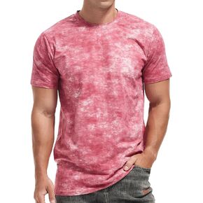 YININF Men's T-Shirts Hipster Short Sleeve Solid Color Crew Neck Cotton Soft Fitted Tees