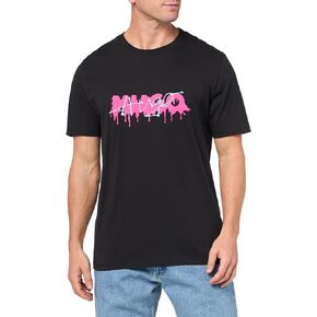 HUGO Men's Spraypaint Logo Cotton T-Shirt