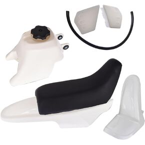 Motorcycle Complete Fairing Plastic Kit w/Seat Front Rear Fairing Gas Tank Body Assembly Replacement for Yamaha PW50 PY50 PW 50 PY 50 All Years Black in Saudi Arabia
