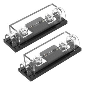 ANL Fuse Holder,Malictele 150Amp Fuse with 0/2/4 Gauge AWG Inline ANL Fuse Holder Car Audio Fuse Block Widely Used in Cars Trucks Boats 2 Pack
