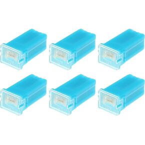 6 Pcs Standard Box Shaped Fuse 20 Amps, Universal for Pickup Trucks Cars SUV Durable Plastic Metal Blue in Saudi Arabia
