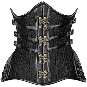 Daisy corsets womens Curvy Steampunk Steel Double Boned Under Bust Corset