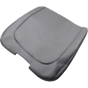 SecosAutoparts Center Console Lid Armrest Jump Seat Cover Leather Black Compatible with Dodge Ram 1500 2500 2013 2014 2015 2016 2017 2018 (Leather Part Only) Wear Resistant