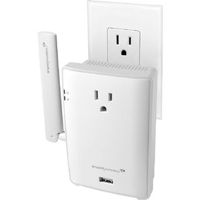 Amped Wireless High Power Plug-in AC1200 Wi-Fi Range Extender with Pass Thru Outlet & USB Charging (REC22P)