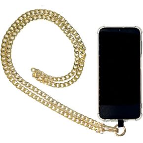 Labs Line Strap Gold Metal lanyard holder phone include universal connector with gold ring
