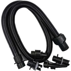 Paddle Board Pump Hose Adaptor Kit Air Horse with 6 Nozzles Electric Air Pump Air Inflation Tube for Stand Up Paddle Board, Kayak Paddle Board