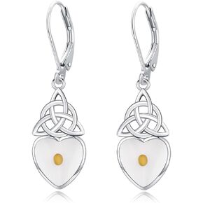 Mustard Seed Earrings for Women Girls 925 Sterling Silver Faith Dangle Drop Earrings christian Leverback earrings Mustard Seed Jewelry Gifts for Girlfriend Mother