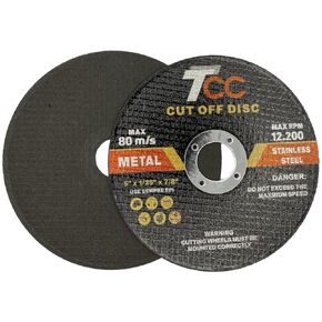 50 Packs 5" Metal Cutting Wheels Quality Thin Cut Off Disc (5" x 1/25" x 7/8"), Metal & Stainless Steel Aggressive Cut Off Wheel for Angle Grinder, General Purpose Metal Cutting (50 Packs)