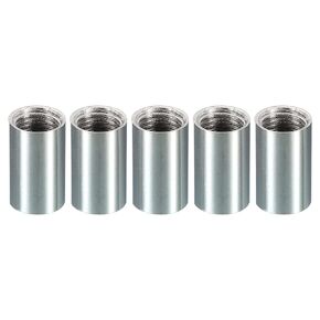 PATIKIL Thread Reducing Nuts, 3 Pack M8 Male to 1/4-20 Fine Thread Female Pipe Fitting Adapters Sleeve Reducer Gooseneck Hose Adapter for Lamp Connector
