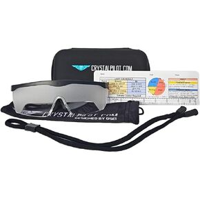 Certified IFR Training Glasses/View Limiting Goggles, VFR-IFR Cheat Sheet & Hard Case