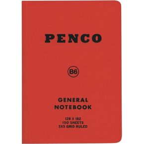 HIGHTIDE Hi Tide Penko Notebook B6 Square Black CN159