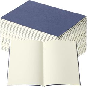 Thenshop 30 Pcs A5 Kraft Unlined Notebooks Sketchbooks Composition Notebooks Blank Journals Bulk for Kids Students Travel School Office Supplies 60 Pages 8.3x5.5 Inch(Bright Color)