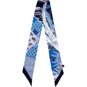 JERLA 100% Mulberry silk Scarf Head Hair Ribbon Handbag Handle wrap Tie Bundle Scarf Neckerchief Scarf for women