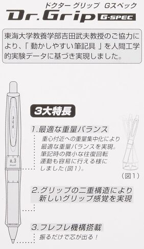 Pilot Mechanical Pencil Dr. Grip G-Spec, 0.3mm, Blue (HDGS-60R3-L) in Saudi Arabia