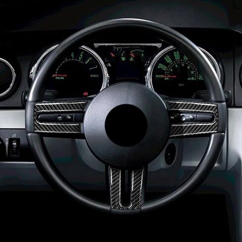 for Ford Mustang 2005 2006 2007 2008 2009 Accessories Car Headlight Switch StickerCarbon Fiber Interior Trim Cover in Kuwait