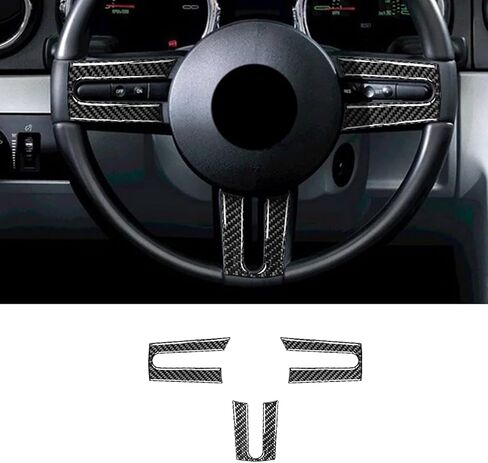 for Ford Mustang 2005 2006 2007 2008 2009 Accessories Car Headlight Switch StickerCarbon Fiber Interior Trim Cover in Kuwait