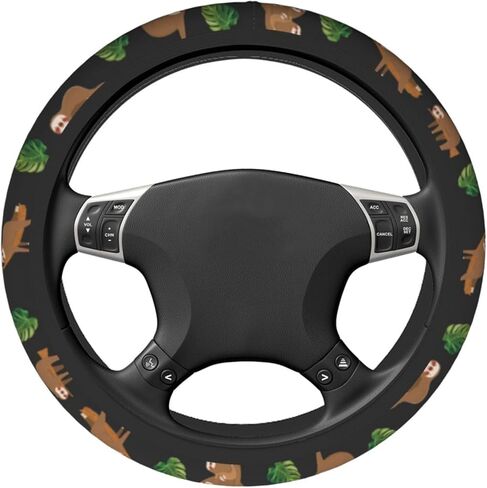 غطاء عجلة القيادة الكسلان، غطاء عجلة القيادة اللطيف، ملحقات السيارة الكسلان، غطاء عجلة القيادة العالمي 15 بوصة للفتيات والنساء، واقي غطاء عجلة القيادة المضاد للانزلاق in Kuwait