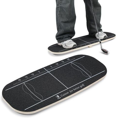 Golf Balance Board Golf Swing Training Aid to Shift Weight Increase Consistency Swing Speed Trainer Gravity Transfer Golf Swing Plate for Beginners Correct Swing Sequence Tempo in Saudi Arabia