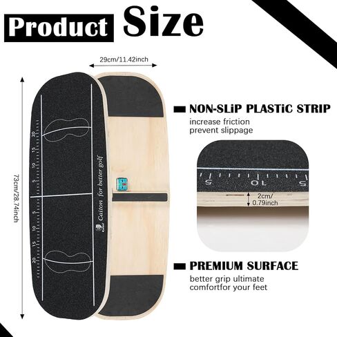 Golf Balance Board Golf Swing Training Aid to Shift Weight Increase Consistency Swing Speed Trainer Gravity Transfer Golf Swing Plate for Beginners Correct Swing Sequence Tempo in Saudi Arabia