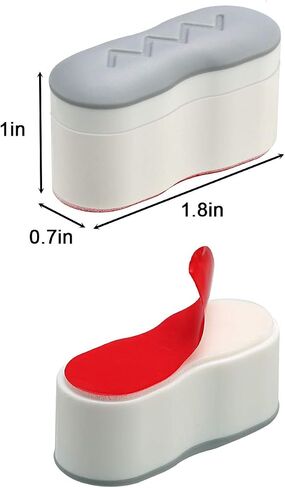 Bidet Bumper, 4PCS Height-increasing Pads, Universal Seat Bumper Kit with Strong Adhesive, Replacement Bumpers for Toilet Seat in Saudi Arabia