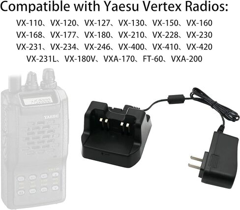 Yaesu/Vertex CD-47 Rapid Rate Single Unit Charger for VX-160, VX-168, VX-170 Radios in Saudi Arabia