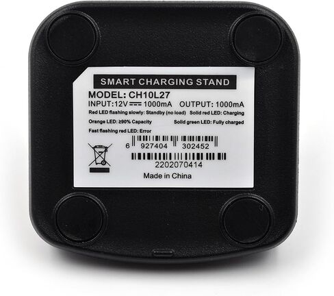 (عبوة من قطعتين) شاحن سطح مكتب واحد CH10L27 متوافق مع Hytera Radio HP502 HP562 HP602 HP682 HP702 HP508 HP568 HP608 HP688 HP505 HP555 HP605 HP685 HP705 بطاريات الراديو ثنائية الاتجاه BP2002 BP2403 in Saudi Arabia