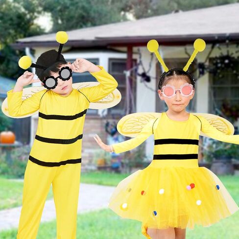 9 عبوات من عصابات الرأس الإبداعية اللطيفة على شكل النحلة وأربطة شعر بوم بوم بوبرز لحفلات الهالوين والإكسسوارات التنكرية، 3 أنماط in Kuwait