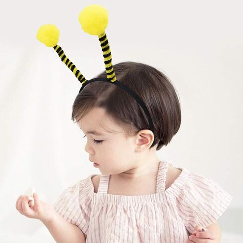 9 عبوات من عصابات الرأس الإبداعية اللطيفة على شكل النحلة وأربطة شعر بوم بوم بوبرز لحفلات الهالوين والإكسسوارات التنكرية، 3 أنماط in Kuwait
