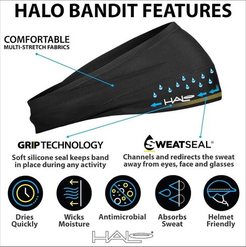 Halo Headband Bandit 4" Wide Pullover Sweatband for Both Women and Men (Melted) in Saudi Arabia