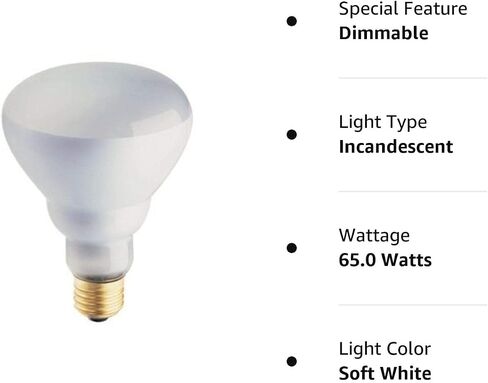 PHILIPS 408662 Soft White 65-watt Br30 Indoor Flood Light Bulb, 4 Count (Pack of 1) in Kuwait