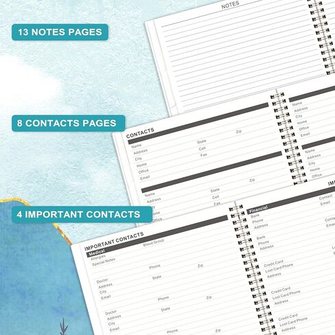 المخطط الشهري 2024-2026 - يوليو. 2024 - يونيو. 2026، مخطط شهري 2024-2026، 9 × 11 بوصة، مخطط شهري لمدة عامين مع غطاء مرن، مثالي لتنظيم الحياة in Kuwait