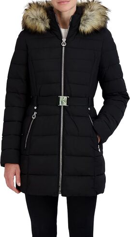 Laundry by Shelli Segal Women's Stretch 3/4 Puffer Jacket in Saudi Arabia