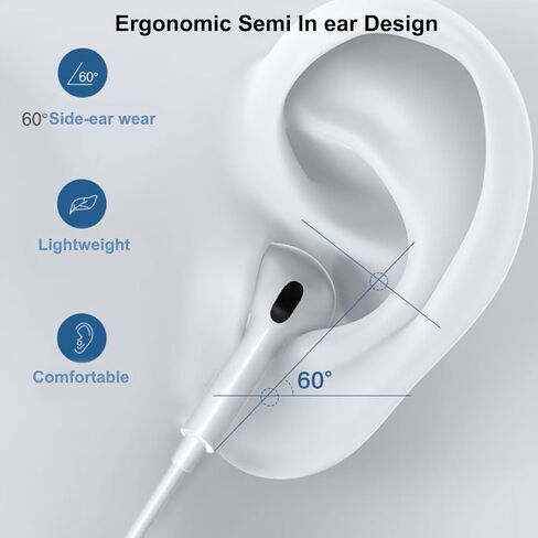 6Pack Wired Earbuds Headphones, Earphones with Heavy Bass Stereo Noise Blocking, Microphone, Compatible with iPhone, Android Phones, Laptops, Computers, iPad or Any Device with 3.5mm Interface in Saudi Arabia