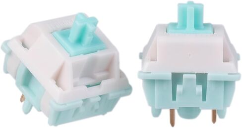 EPOMAKER Jade Blossom Mechanical Switch Set for Mechanical Keyboard, 30 Pieces 53gf Linear Switches, 5 Pin Pre-lubed Switch, LY Stem & Full POM Housings in Kuwait