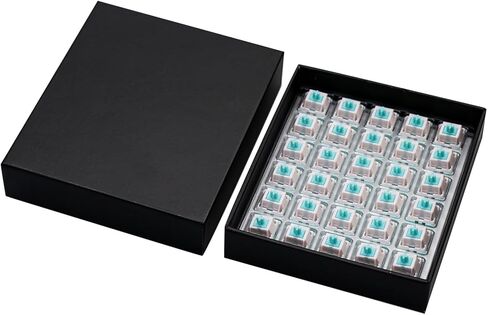 EPOMAKER Jade Blossom Mechanical Switch Set for Mechanical Keyboard, 30 Pieces 53gf Linear Switches, 5 Pin Pre-lubed Switch, LY Stem & Full POM Housings in Kuwait