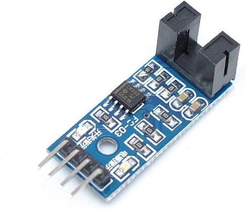 5Pcs Speed Measuring Sensor LM393 Speed Measuring Module Tacho Sensor Slot Type IR Optocoupler for MCU RPI Arduino DIY Kit with Encoders in Saudi Arabia