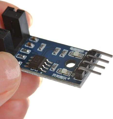 5Pcs Speed Measuring Sensor LM393 Speed Measuring Module Tacho Sensor Slot Type IR Optocoupler for MCU RPI Arduino DIY Kit with Encoders in Saudi Arabia