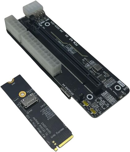 JMT M.2 M-Key to PCIE 4.0X4 External Graphics Card Stand Bracket Compatible with Oculink/M.2 NVMe Laptop eGPU GDP Handhelds (DOCK-OC4) in Saudi Arabia