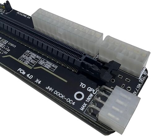 JMT M.2 M-Key to PCIE 4.0X4 External Graphics Card Stand Bracket Compatible with Oculink/M.2 NVMe Laptop eGPU GDP Handhelds (DOCK-OC4) in Saudi Arabia