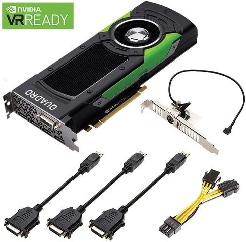 NVIDIA Quadro P6000 - بطاقة الرسومات - Quadro P6000 - 24 جيجابايت GDDR5 - PCIe 3.0 x16 - DVI، 4 x DisplayPort in Saudi Arabia
